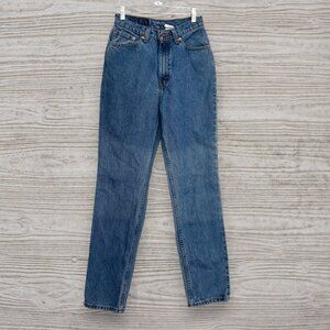 Vintage Levi’s 512 Slim Fit Straight Leg Jeans Blue Denim Size 7 Made in USA